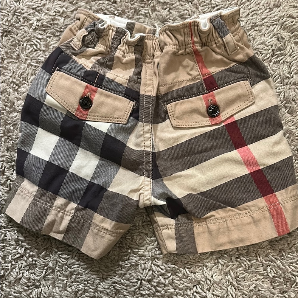 Burberry Tan and Black Checkered Shorts - Picture 2 of 2